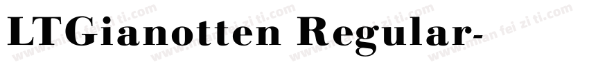 LTGianotten Regular字体转换